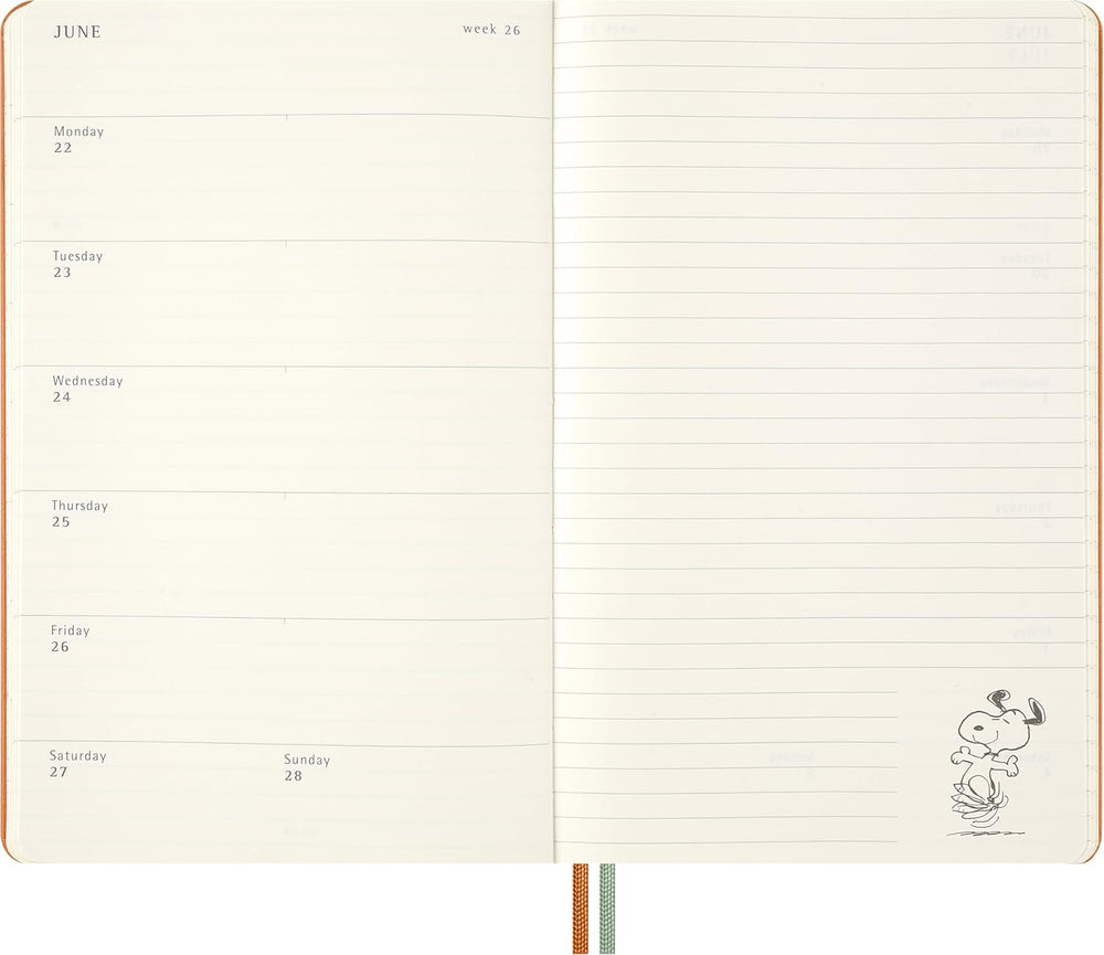 Moleskine Limited Edition Peanuts 'Snoopy' 2026 Weekly Planner - Large Hard Cover trendygifthk