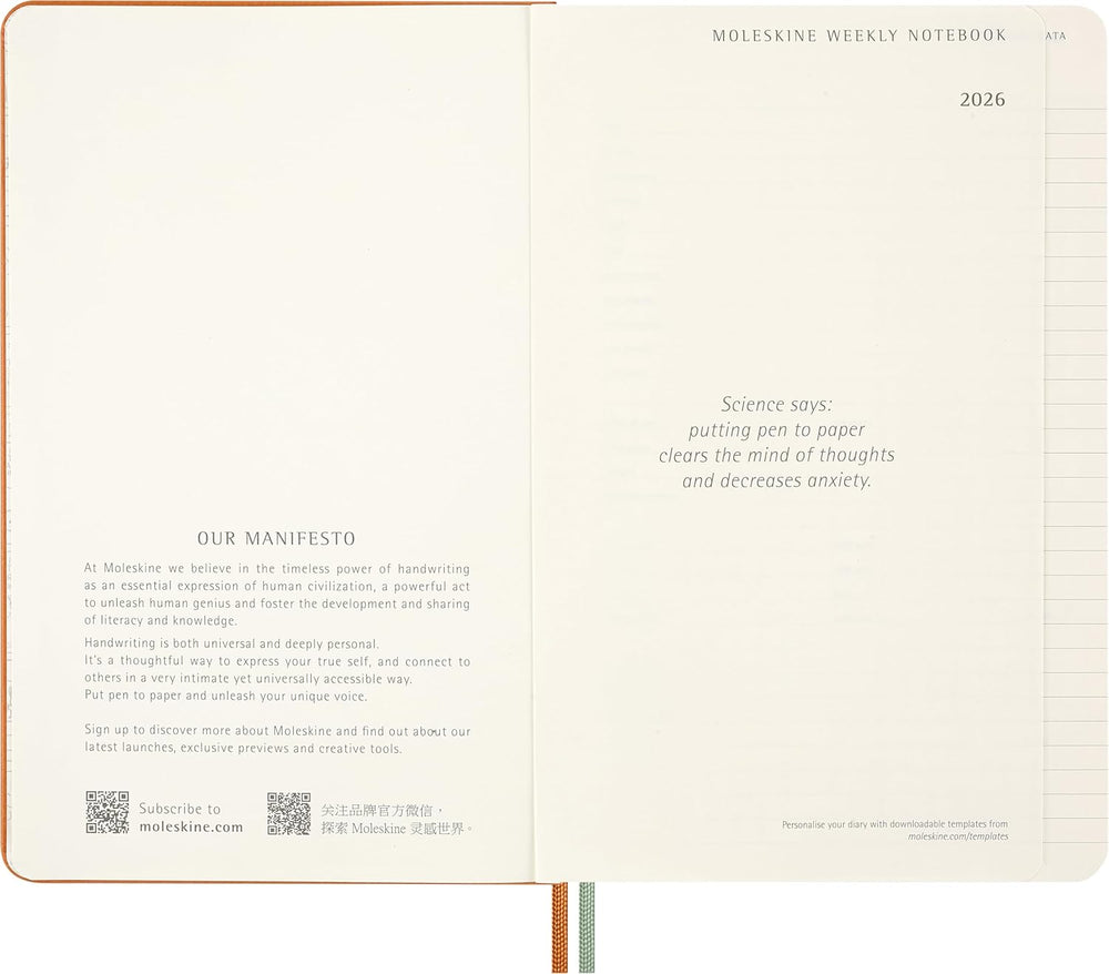 Moleskine Limited Edition Peanuts 'Snoopy' 2026 Weekly Planner - Large Hard Cover trendygifthk