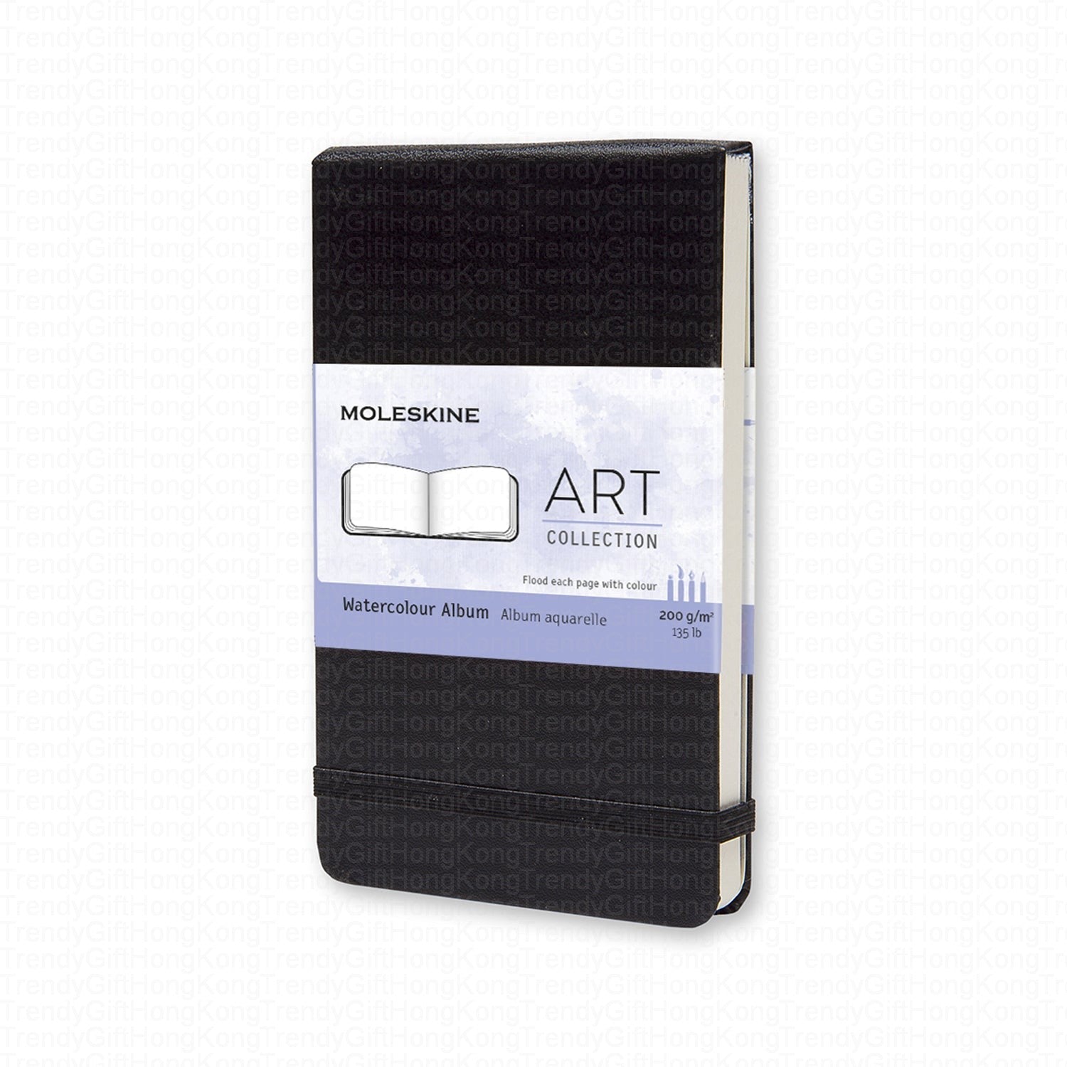 Moleskine Watercolor Album Pocket Black 200 GSM 9x14cm trendygifthk