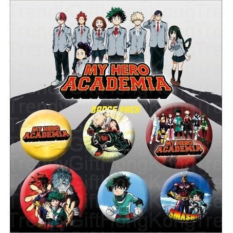 My Hero Academia character and emblem badge pack by ABYstyle Main image