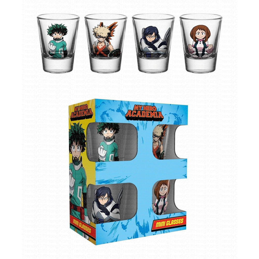 My Hero Academia - Set of 4 Shooter Glasses - Heroes Designs trendygifthk