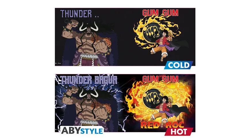 ONE PIECE Epic Showdown: Luffy vs Kaido Heat-Change Mug - 460ml trendygifthk