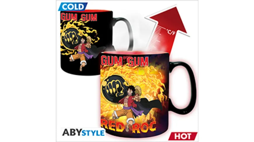 ONE PIECE Epic Showdown: Luffy vs Kaido Heat-Change Mug - 460ml trendygifthk