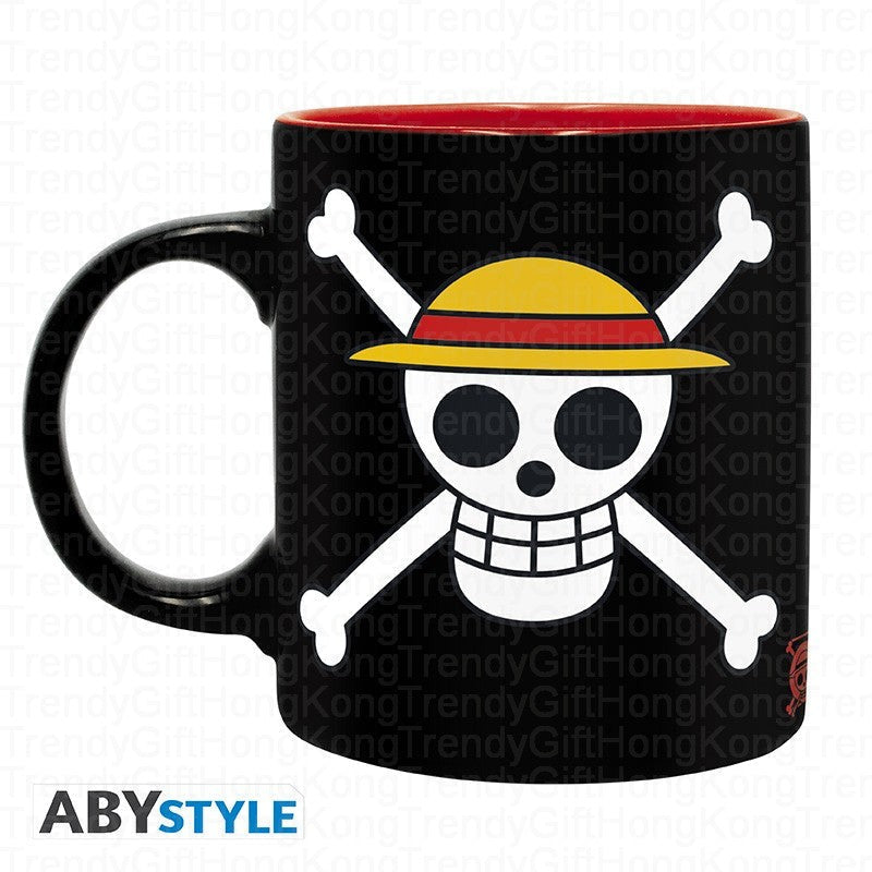 ONE PIECE Gift Pack - Mug 320ml, Metal Keyring, Notebook | "Wanted Luffy" trendygifthk