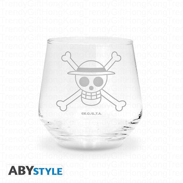 ABYstyle One Piece Luffy and Ace glass set, two 300 ml glasses.