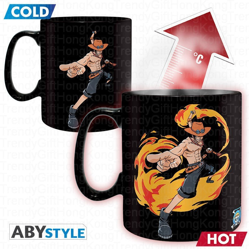 ONE PIECE - Heat Change Mug - 460ml - Luffy & Ace trendygifthk