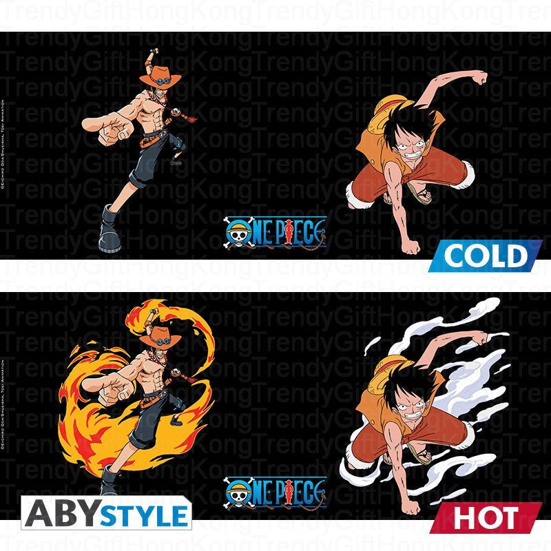 ONE PIECE - Heat Change Mug - 460ml - Luffy & Ace trendygifthk
