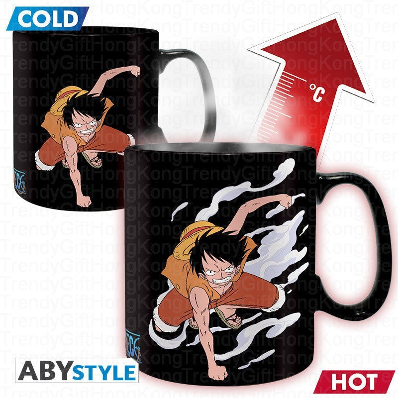 ONE PIECE - Heat Change Mug - 460ml - Luffy & Ace trendygifthk