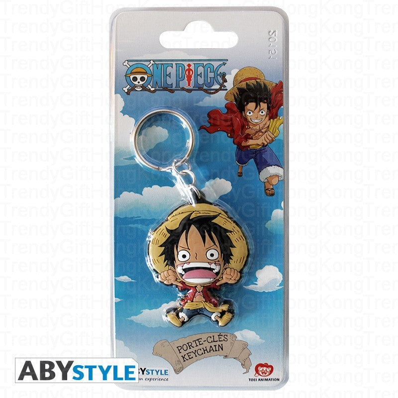 One Piece 路飛 SD PVC 鑰匙扣，新世界造型，5.5 厘米