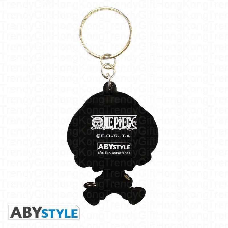One Piece 路飛 SD PVC 鑰匙扣，新世界造型，5.5 厘米