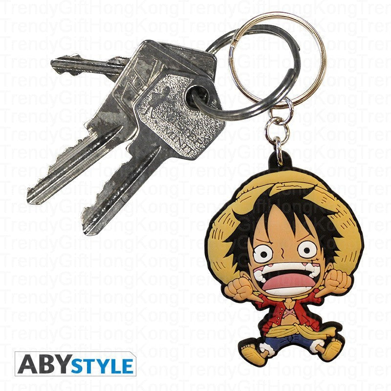 One Piece 路飛 SD PVC 鑰匙扣，新世界造型，5.5 厘米