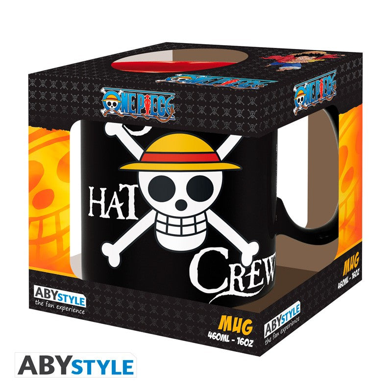 ABYstyle One Piece Luffy and Skull ceramic mug, 460 ml.