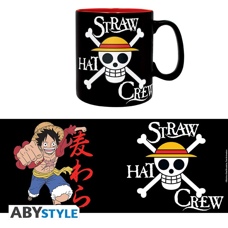 ABYstyle One Piece Luffy and Skull ceramic mug, 460 ml.