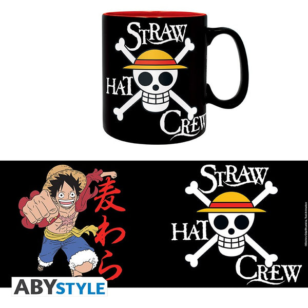 ABYstyle One Piece Luffy and Skull ceramic mug, 460 ml.