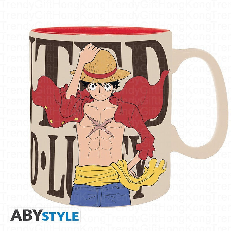 ONE PIECE - Mug - 460 ml - Luffy & Wanted trendygifthk Main image