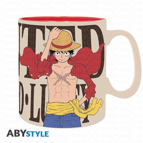 One Piece 路飛 Wanted 陶瓷馬克杯，460 毫升