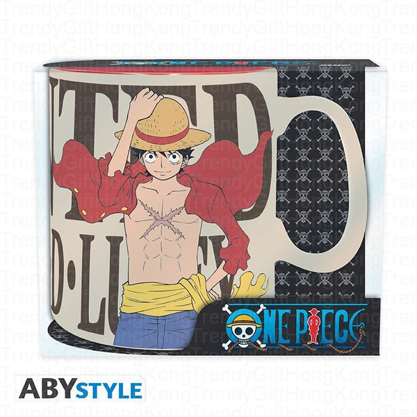 One Piece 路飛 Wanted 陶瓷馬克杯，460 毫升