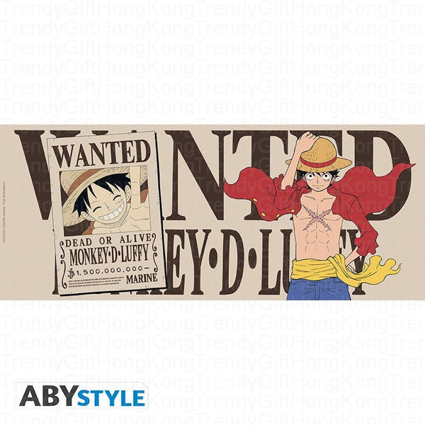 One Piece 路飛 Wanted 陶瓷馬克杯，460 毫升