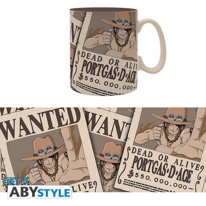ONE PIECE - Mug - 460ml - Wanted Ace trendygifthk