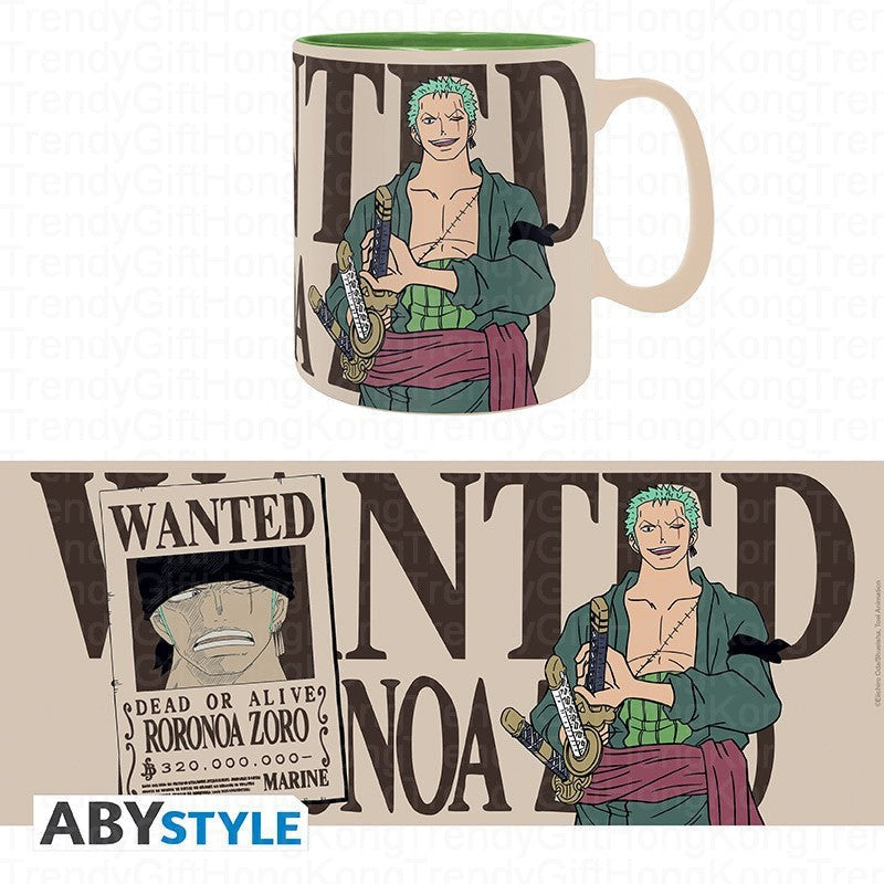 ONE PIECE Mug - Zoro & Wanted - 460 ml trendygifthk