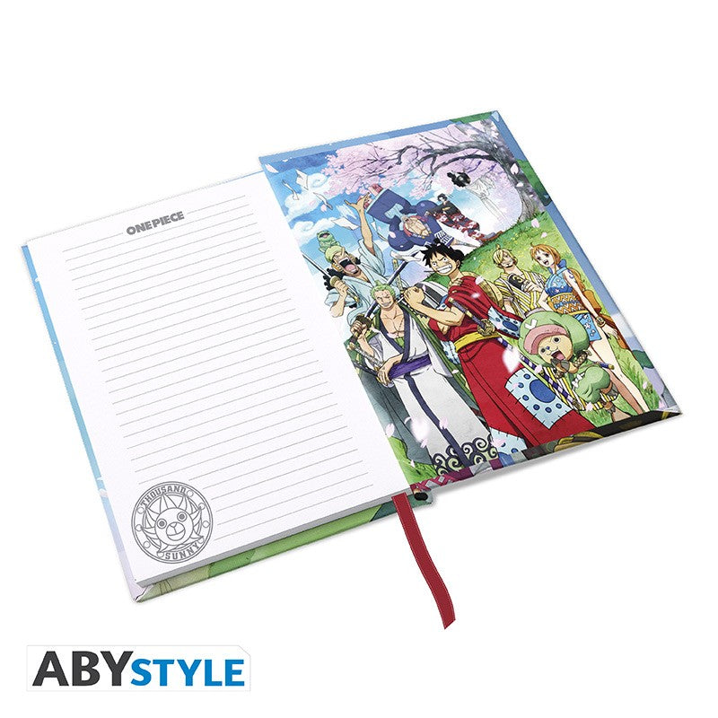 ONE PIECE - 'Wano Chronicles' A5 Notebook | Hardcover Design Journey Diary trendygifthk