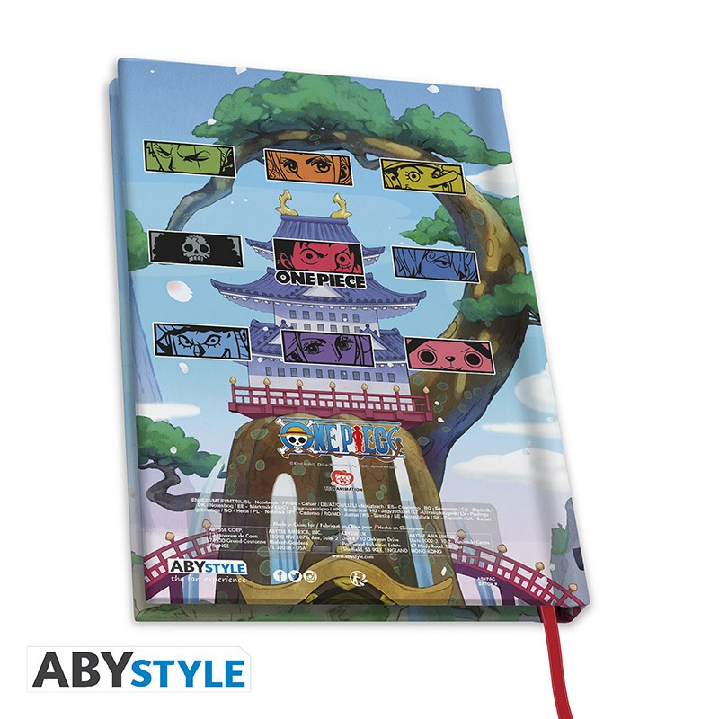 ONE PIECE - 'Wano Chronicles' A5 Notebook | Hardcover Design Journey Diary trendygifthk