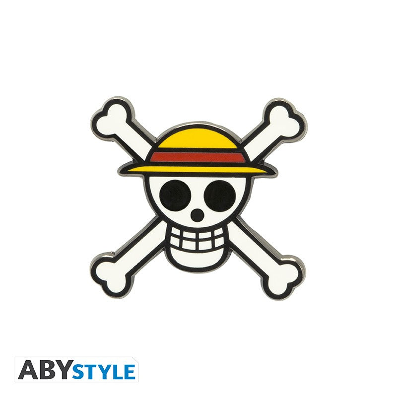 One Piece Skull 禮品套裝，玻璃杯、金屬襟章及 A6 筆記本