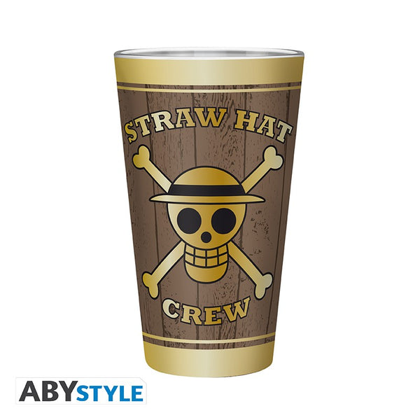 One Piece Skull 禮品套裝，玻璃杯、金屬襟章及 A6 筆記本