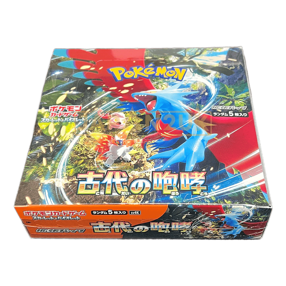 POKÉMON CARD GAME SCARLET & VIOLET Expansion Pack sv4k 'Ancient Roar' Box 30 Packs/Box trendygifthk