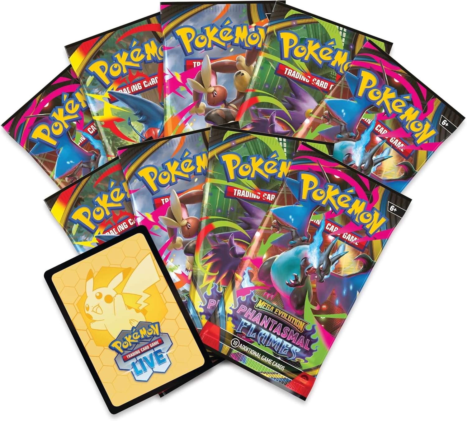 Pokémon Mega Evolution Phantasmal Flames Elite Trainer Box trendygifthk