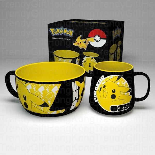 Pokemon Pikachu Breakfast Set - Mug and Bowl Combo trendygifthk