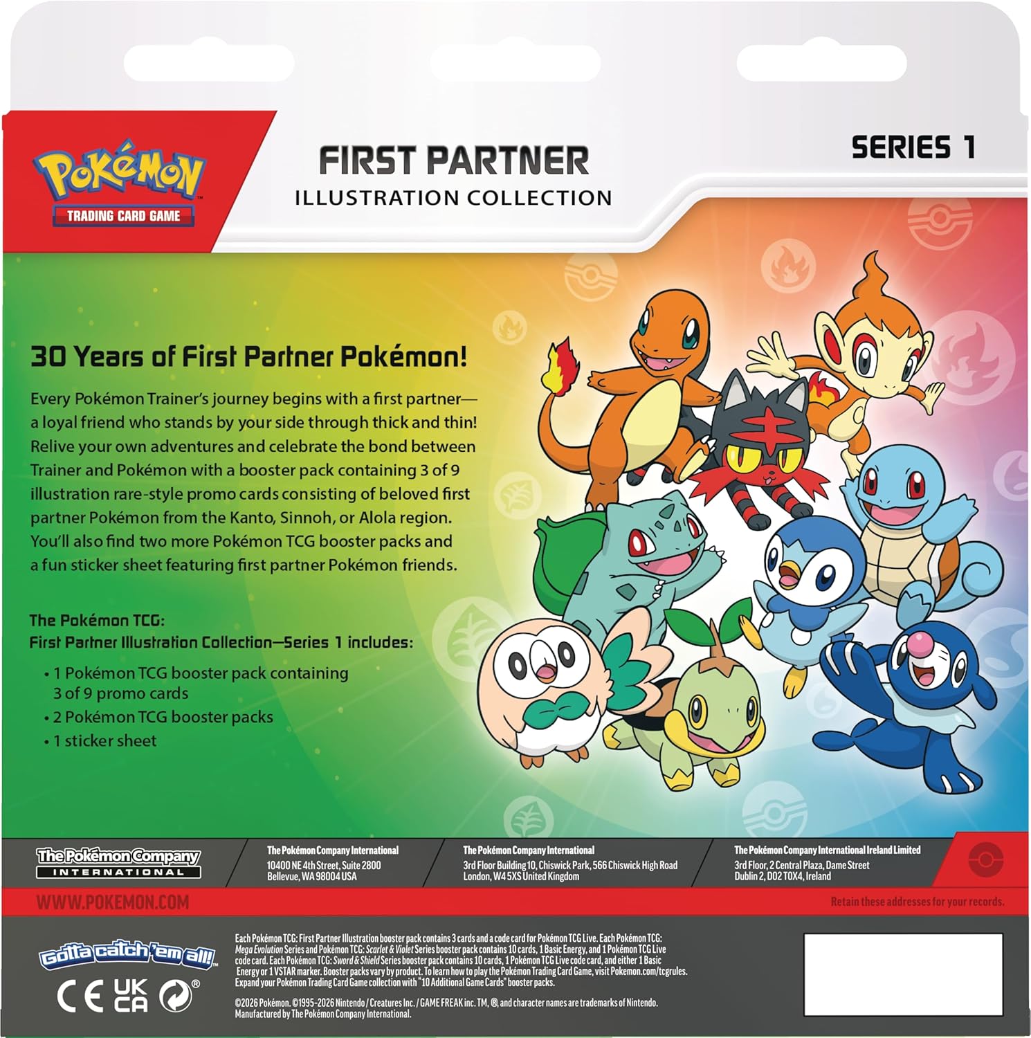 Pokémon TCG First Partner Illustration Collection Series 1 trendygifthk