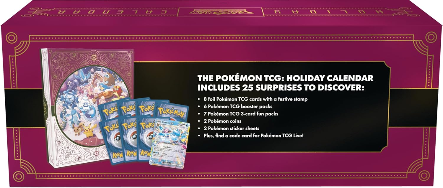 Pokémon TCG Holiday Calendar 2025 trendygifthk