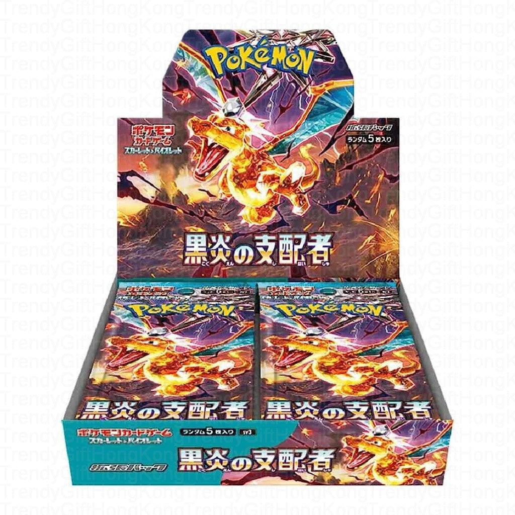 Pokemon TCG Japanese Version Scarlet & Violet sv3 「Black Flame Ruler」Booster Box trendygifthk