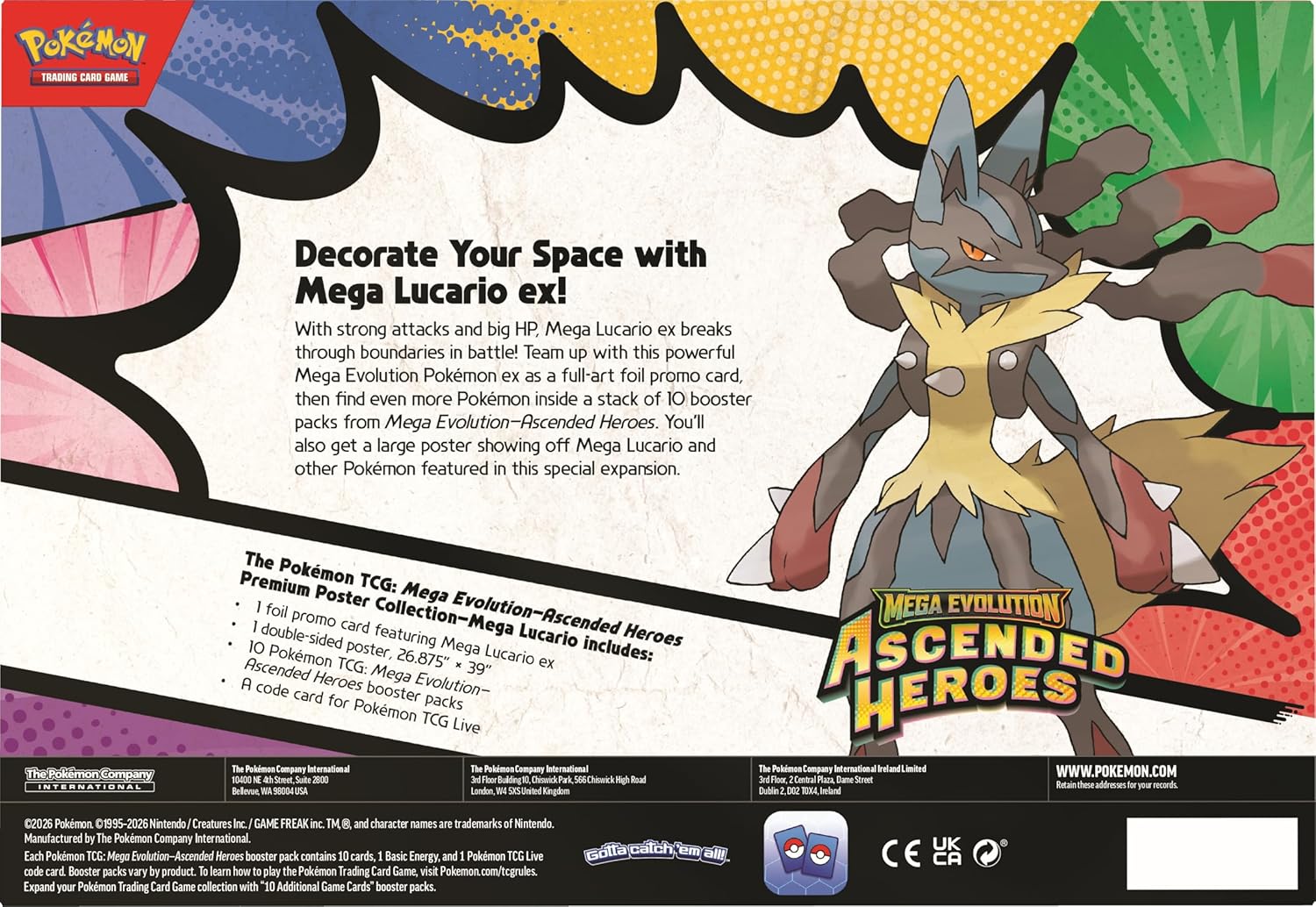 Pokémon TCG Mega Evolution Ascended Heroes Premium Poster Collection trendygifthk