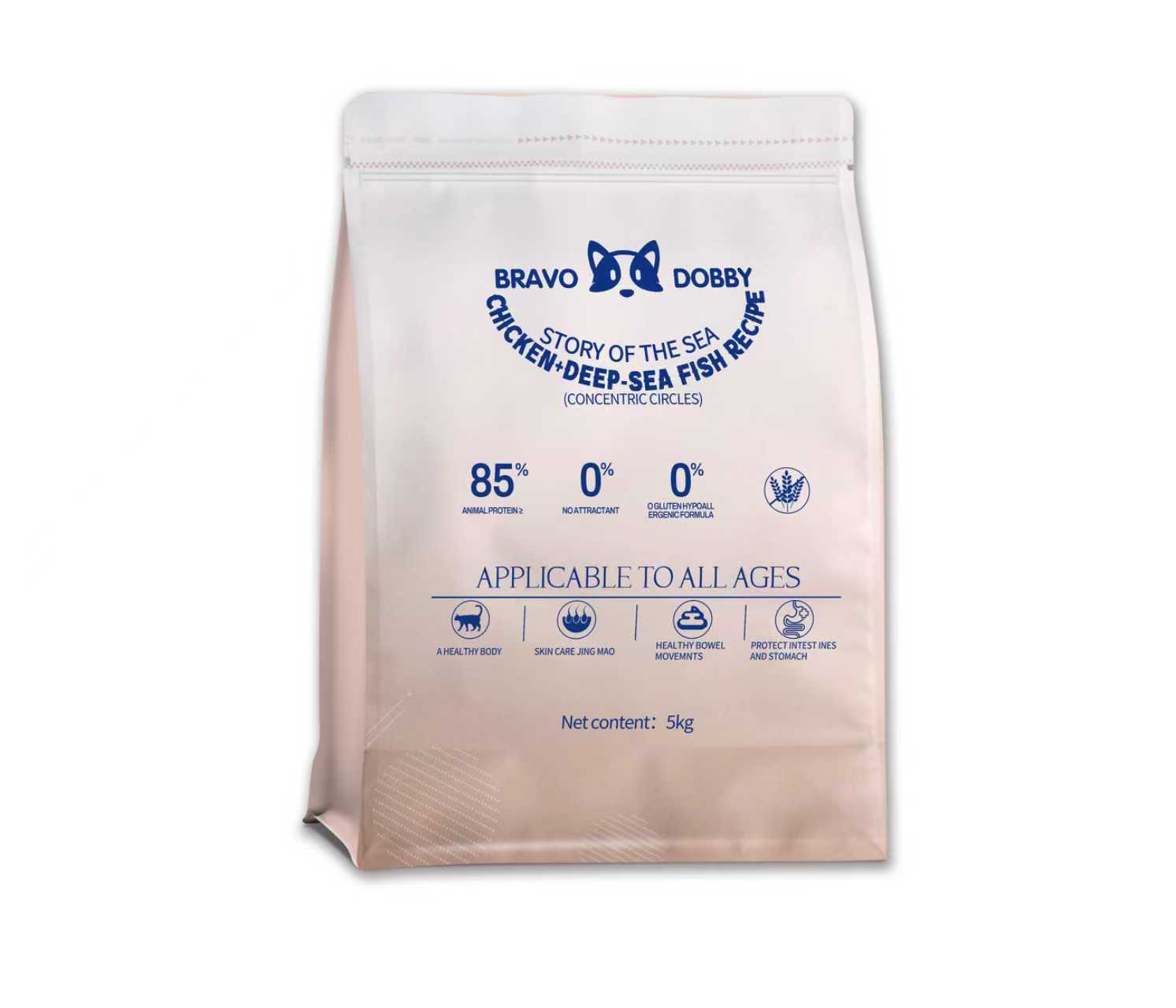 Premium Bravo Dobby Holistic Whole Chicken+Deep sea Fish Cat Food - LYOPHILIZED Cashmere Series trendygifthk