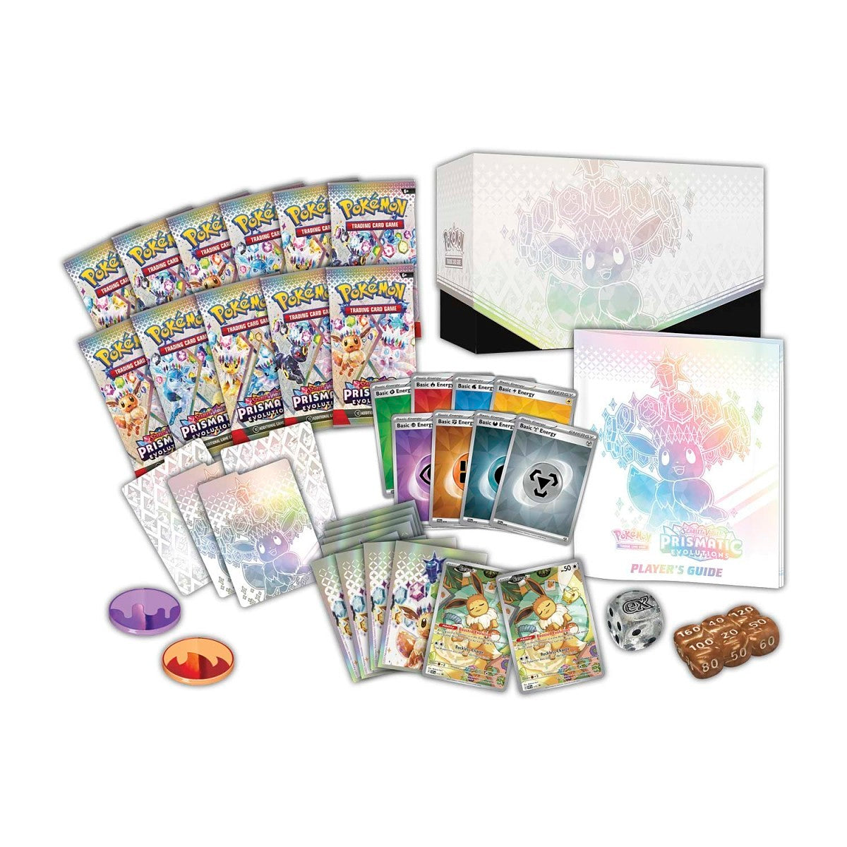 Pokémon Scarlet & Violet Prismatic Evolutions Pocket Center Elite Trainer Box trendygifthk