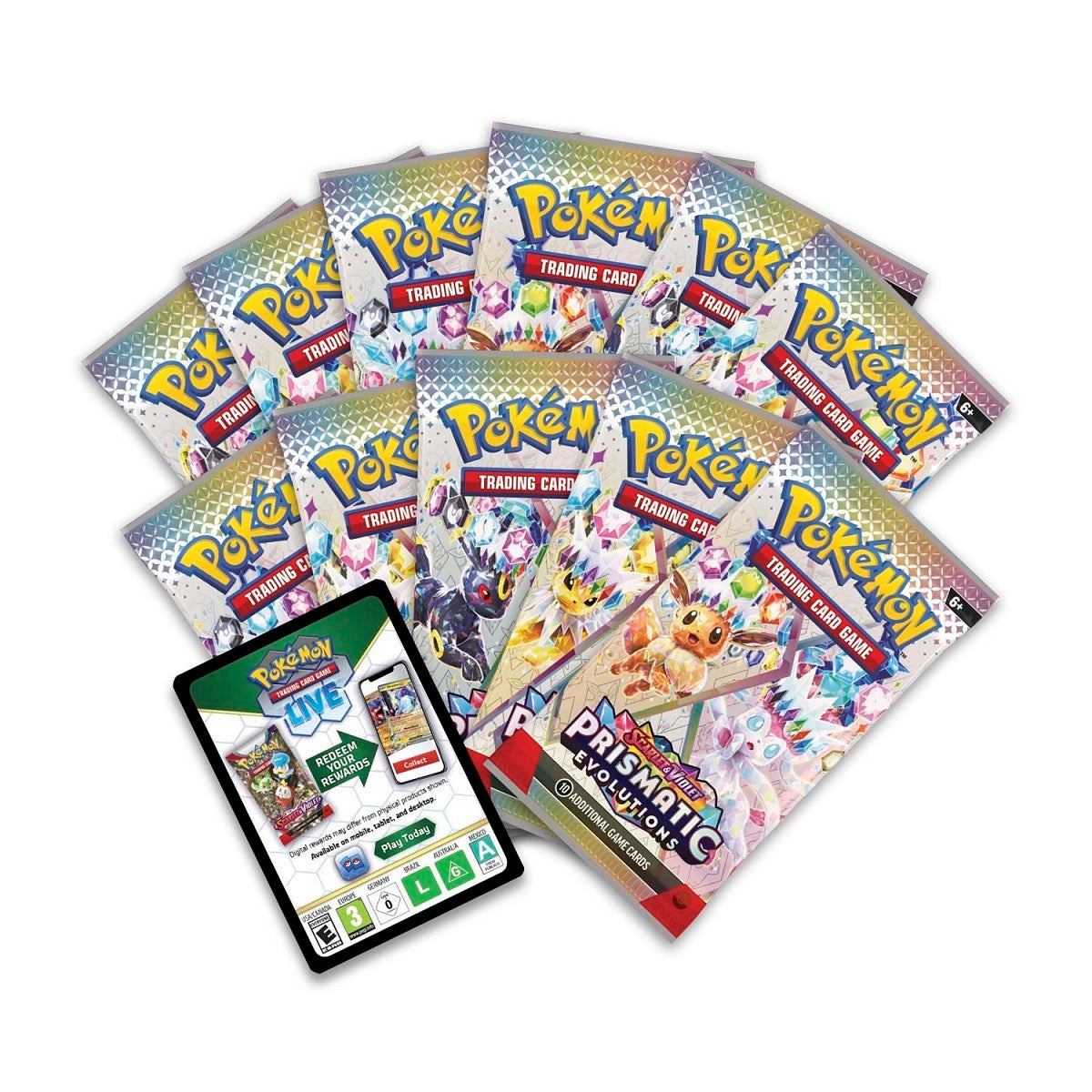 Pokémon Scarlet & Violet Prismatic Evolutions Pocket Center Elite Trainer Box trendygifthk