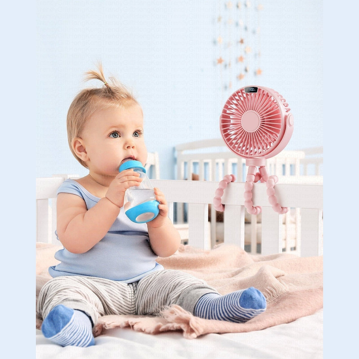 Sweetfull Octopus Switching Fan S3 - Super Power 6000mAh - White trendygifthk
