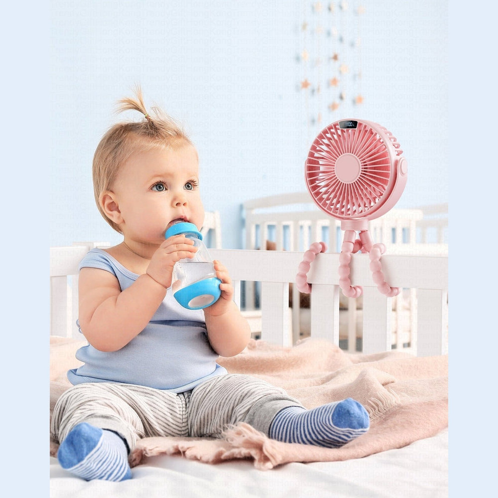 Sweetfull Octopus Switching Fan S3 - Super Power 6000mAh - White trendygifthk