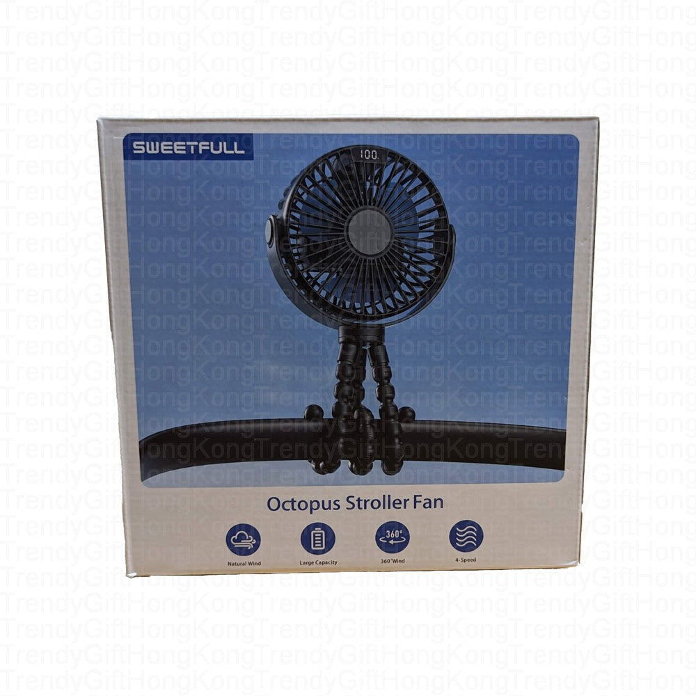 Sweetfull Octopus Switching Fan S3 - Super Power 6000mAh - White trendygifthk