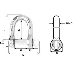 Wichard Self-Locking D Shackle - Dia 4 mm #1201 trendygifthk