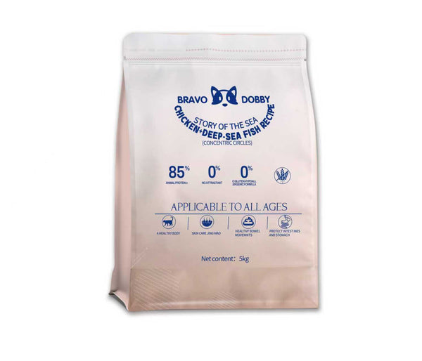 Bravo Dobby Chicken & Deep Sea Fish cat food, Lyophilized Cashmere Series
