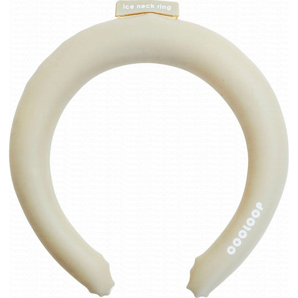 Beige Cogit COOLOOP cooling neck ring shown front-on against a white background.