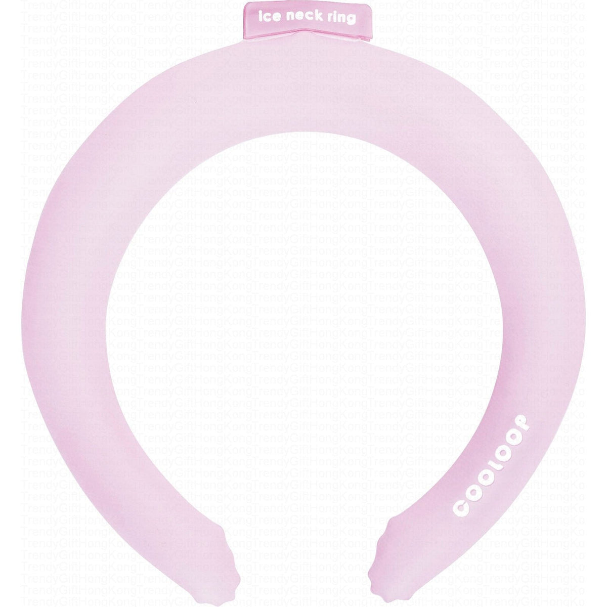 Pink Cogit COOLOOP cooling neck ring shown front-on against a white background.