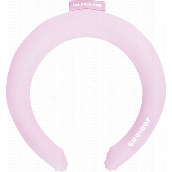 Pink Cogit COOLOOP cooling neck ring shown front-on against a white background.