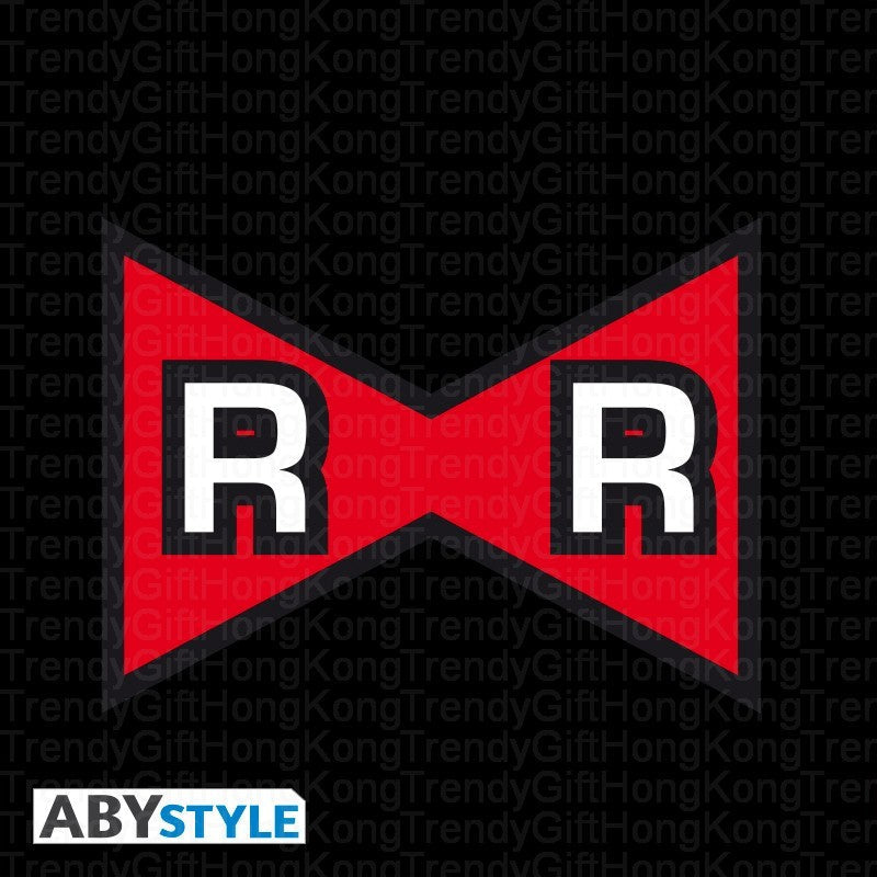 ABYstyle Dragon Ball snapback cap with Red Ribbon Army emblem, black and red
