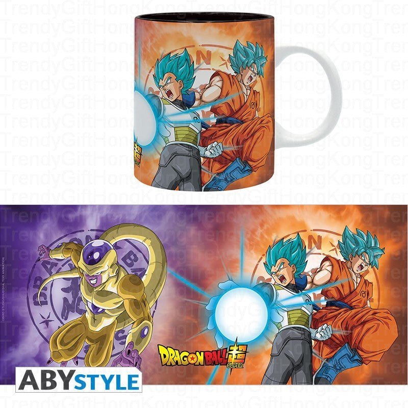 ABYstyle Dragon Ball Super Saiyans vs Golden Frieza ceramic mug, 320 ml
