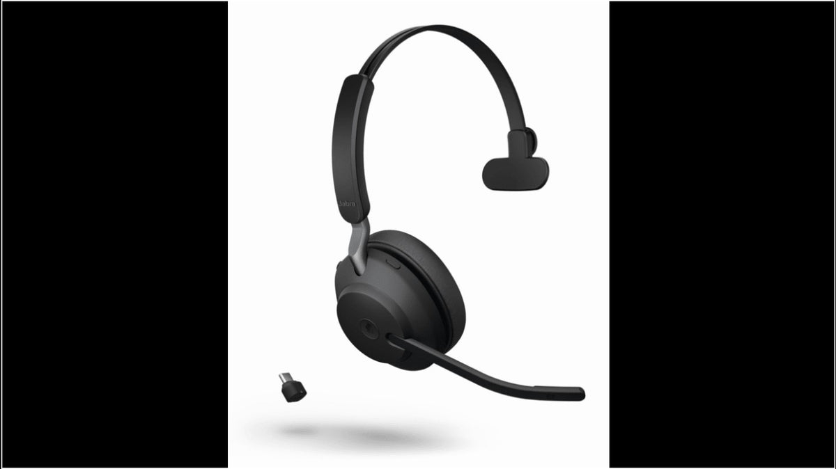 Jabra Evolve2 65 black wireless Bluetooth on-ear headset Main image