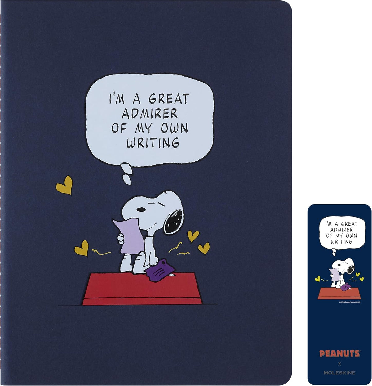 Moleskine Peanuts XL Cahier 橫線筆記本三本套裝，19 × 25 厘米